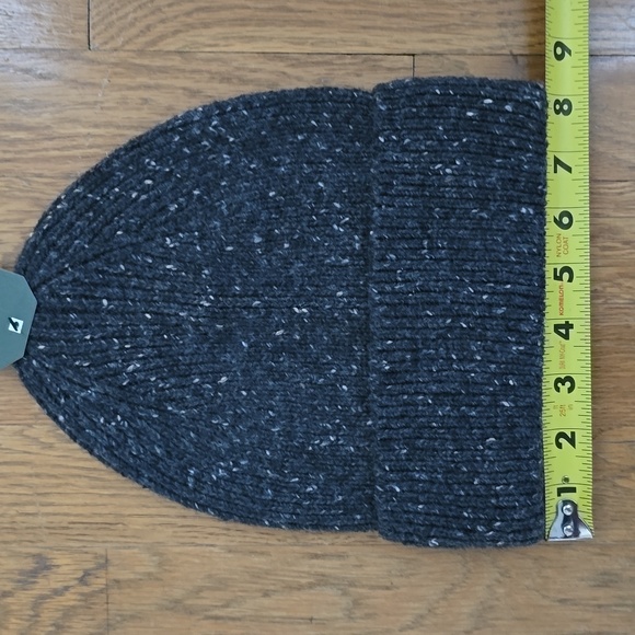 MUTUAL WEAVE BRAND MEN'S BLACK SPECKLED STOCKING CAP HAT SIZE ONE SIZE FITS - Picture 4 of 11